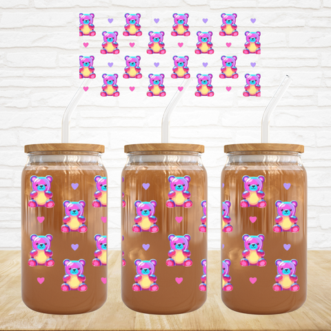 16oz UV DTF Wrap - Bright Gummy Bears