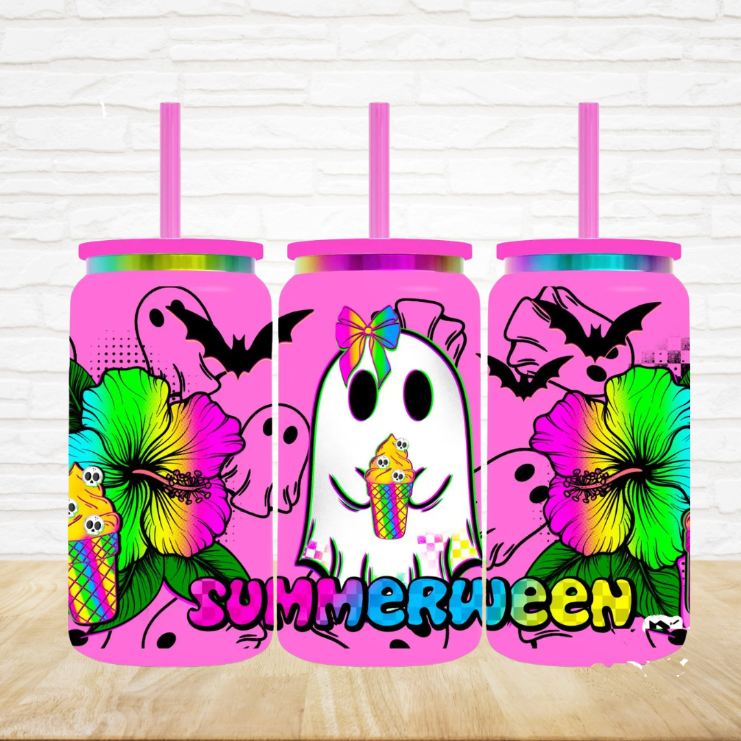 16oz UV DTF Wrap - Neon Summerween