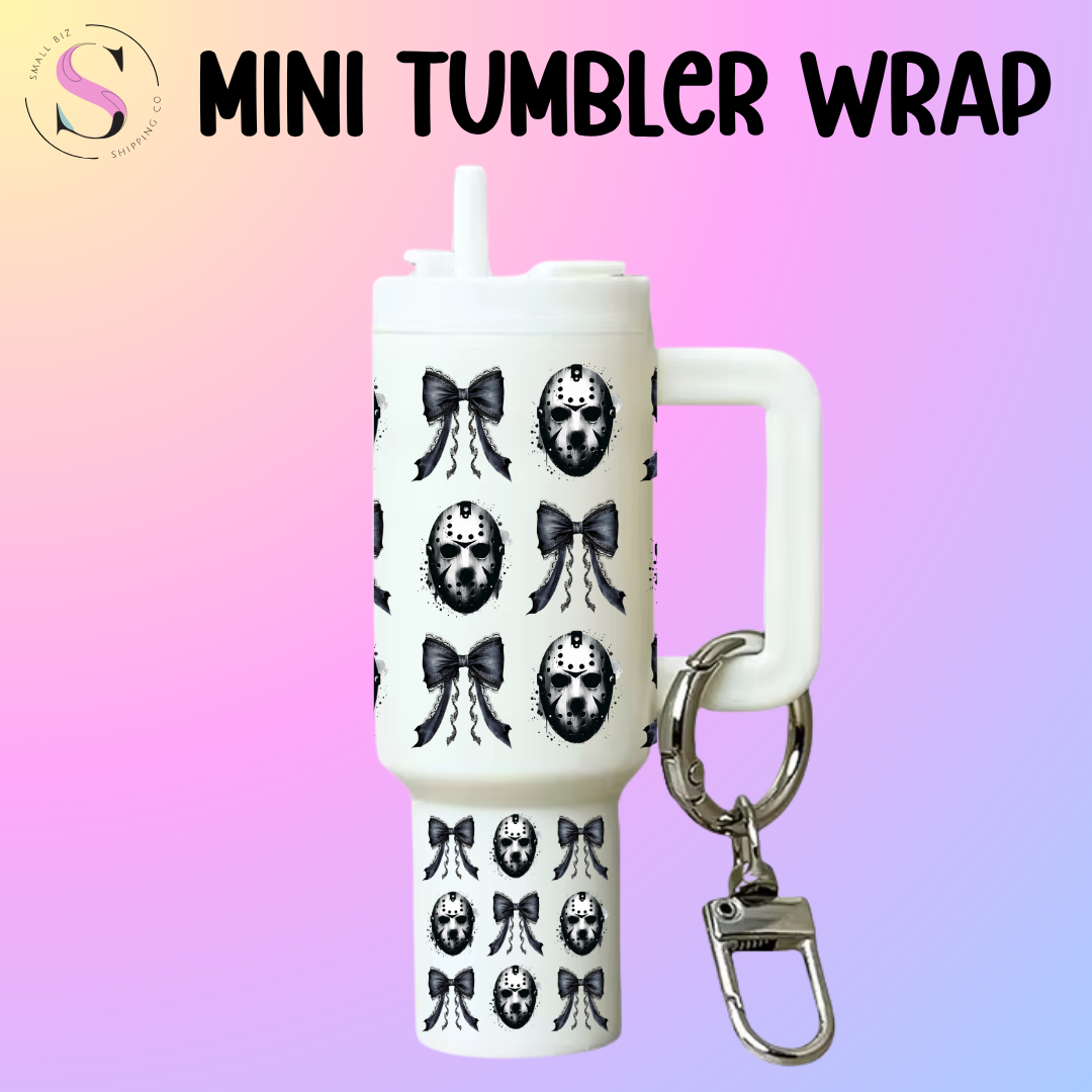 Mini Tumbler Top & Bottom Decal - Coquette Jason