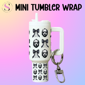 Mini Tumbler Top & Bottom Decal - Coquette Jason