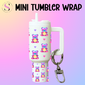 Mini Tumbler Top & Bottom Decal - Gummy Bears