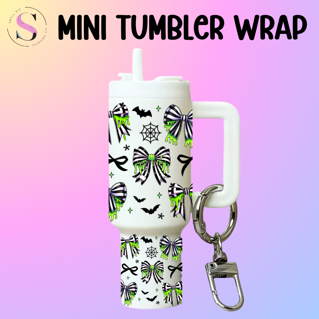 Mini Tumbler Top & Bottom Decal - BJuice Bows