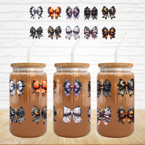 16oz UV DTF Wrap - Halloween Bows