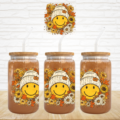 UV DTF Decal - Fall Smiley