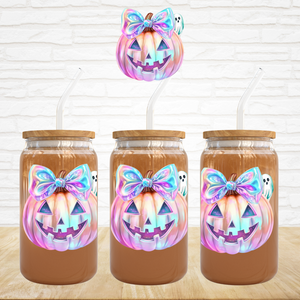 UV DTF Decal - Iridescent Jack-O-Lantern