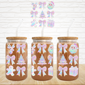 UV DTF Decal - Iridescent Christmas Things