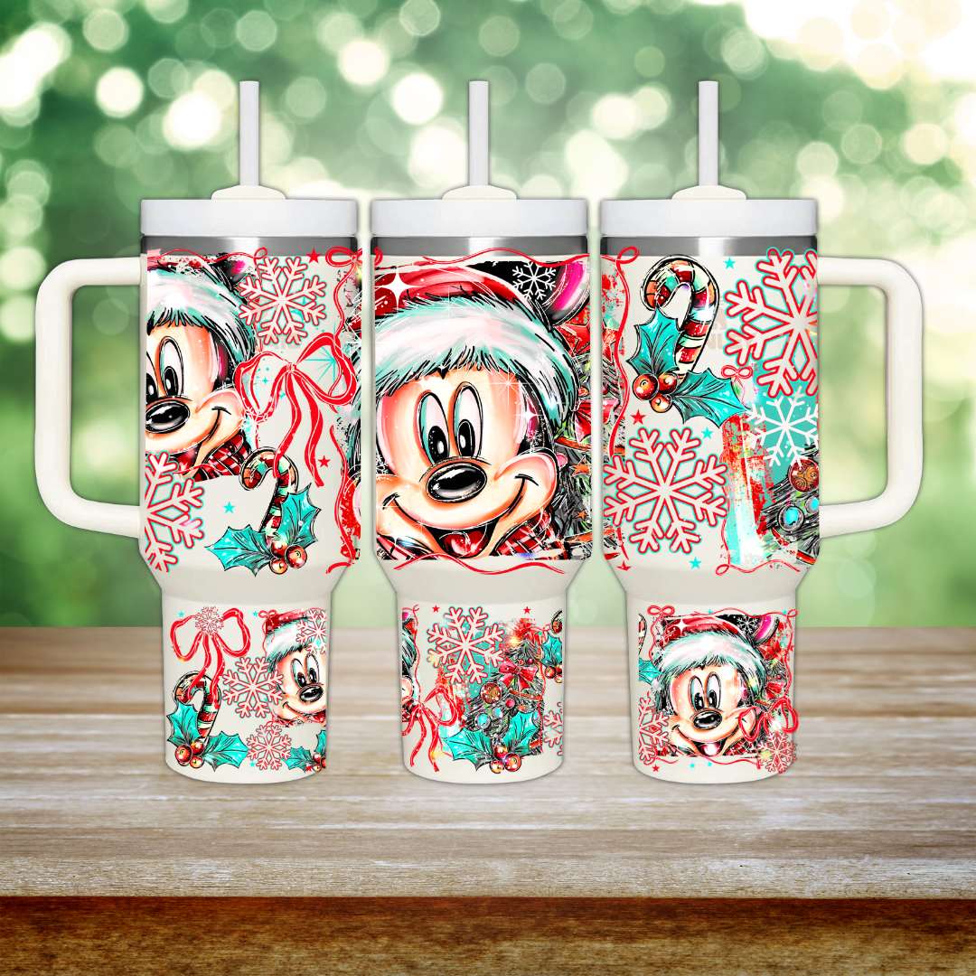 40oz UV DTF Wrap - Full Top & Bottom - Boy Mouse