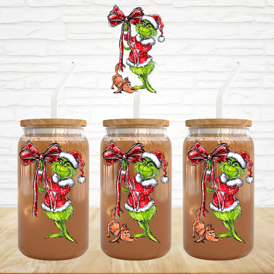 UV DTF Decal - G with Dog