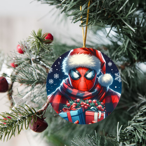 3" Ornament UV DTF Decal - Christmas Spider