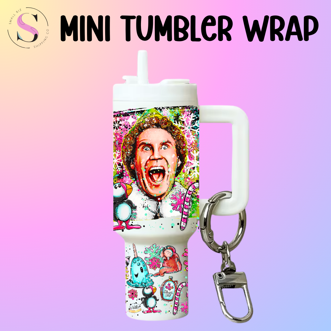Mini Tumbler Top & Bottom Decal - Bright Buddy