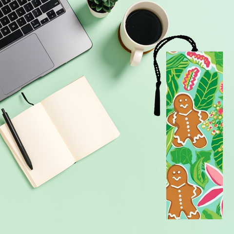UV DTF Bookmark Decal - Preppy Gingerbread