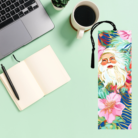 UV DTF Bookmark Decal - Preppy Santa