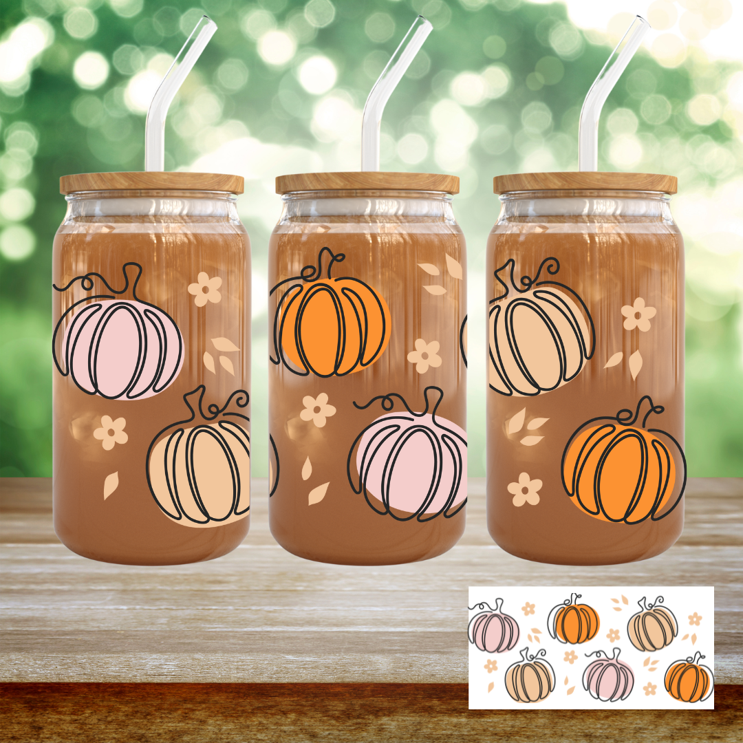 Boho Pumpkins - UV DTF Wrap