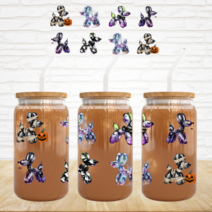 16oz UV DTF Wrap - All Halloween Balloon Dogs