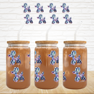 16oz UV DTF Wrap - Cobweb & Ghosts Balloon Dogs