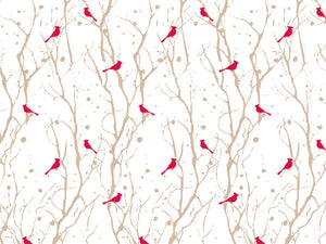 20x30" Tissue Paper - Winter Cardinals