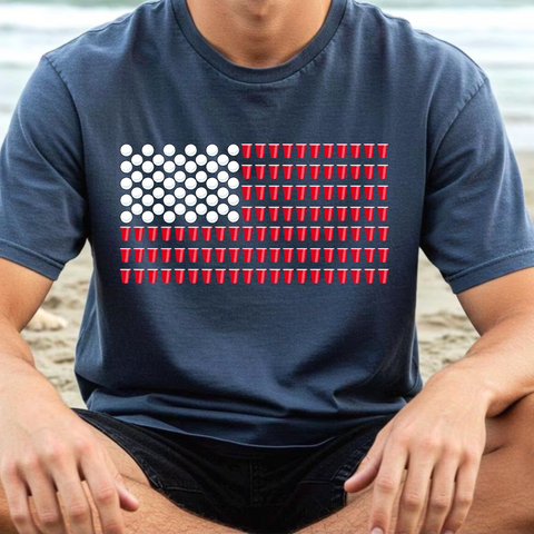 DTF Full Color Transfer - Beer Pong Flag