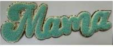 Mama Script Chenille Patch - 4 Colors!