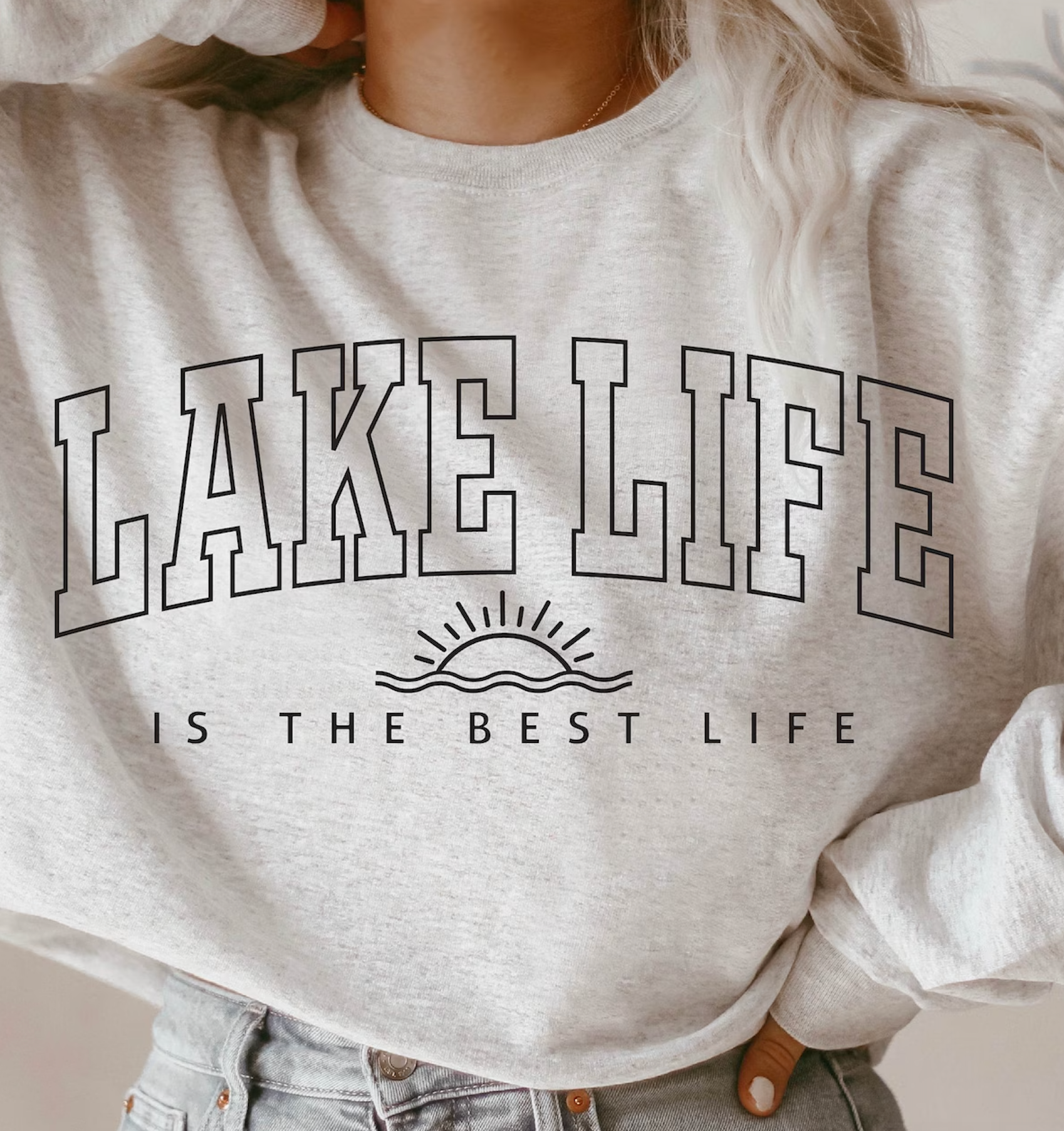 Lake Life Is The Best Life - Screen Print Transfer