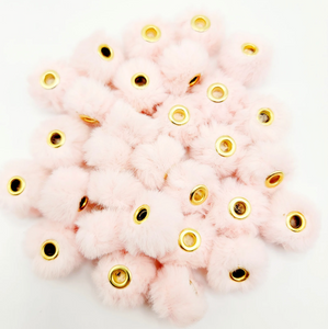 20mm Fuzzy Fluffy Spacers - Baby Pink