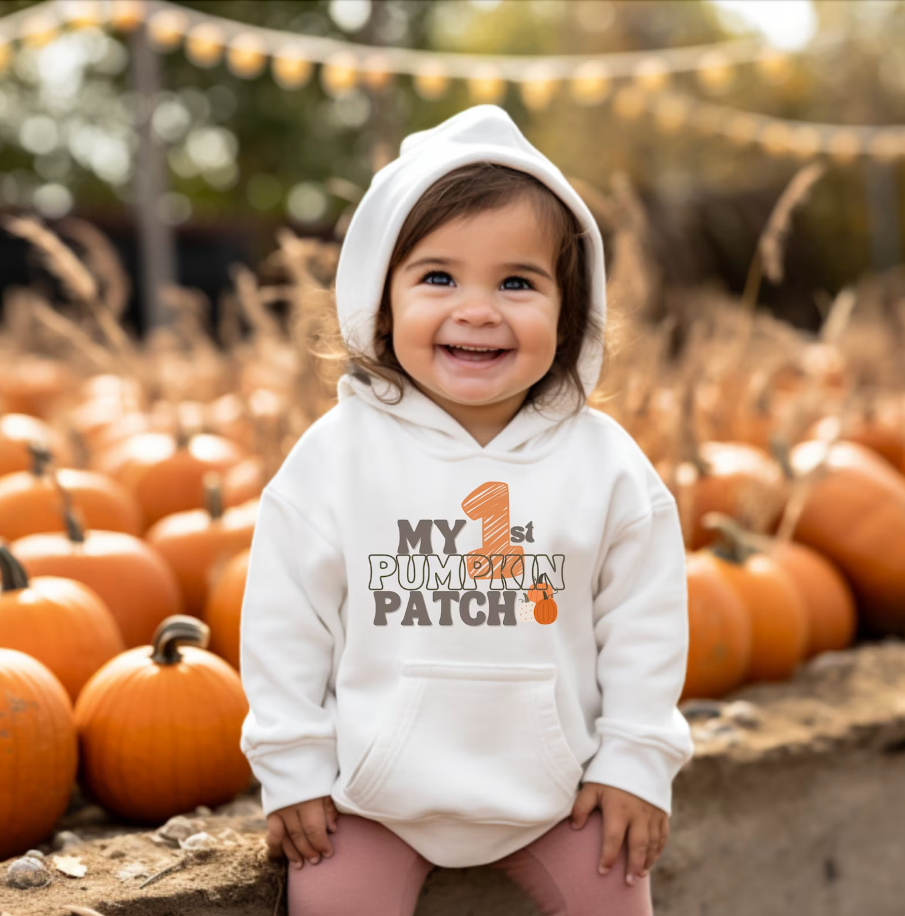 DTF Full Color TShirt Transfer - My First Pumpkin Patch (TODDLER OR YOUTH)