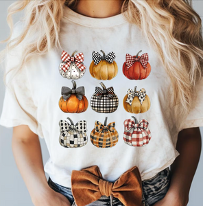 DTF Full Color TShirt Transfer - Patterned Pumpkins