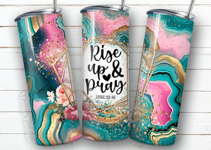 Rise Up & Pray - 1 160z Skinny Tumbler Sublimation Wrap