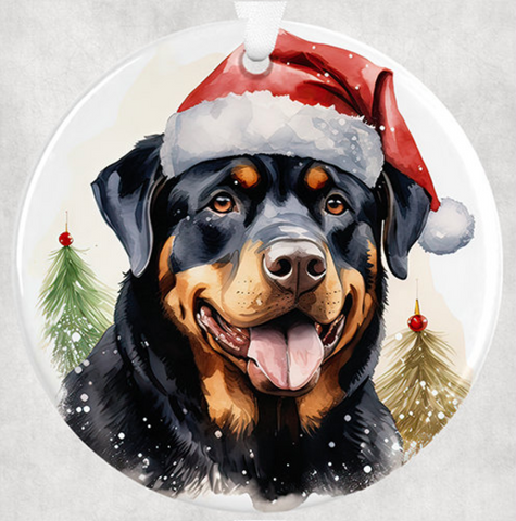 3" Ornament UV DTF Decal - Rotweiler