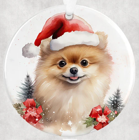 3" Ornament UV DTF Decal - Pomeranian