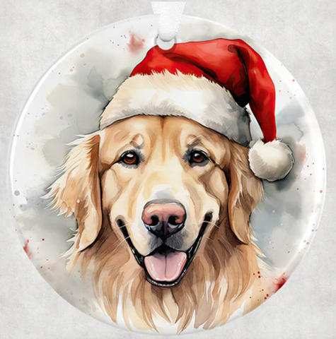 3" Ornament UV DTF Decal - Golden Retriever