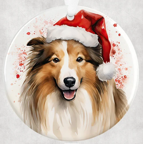 3" Ornament UV DTF Decal - Collie