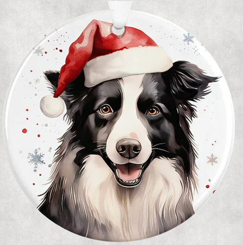 3" Ornament UV DTF Decal - Border Collie