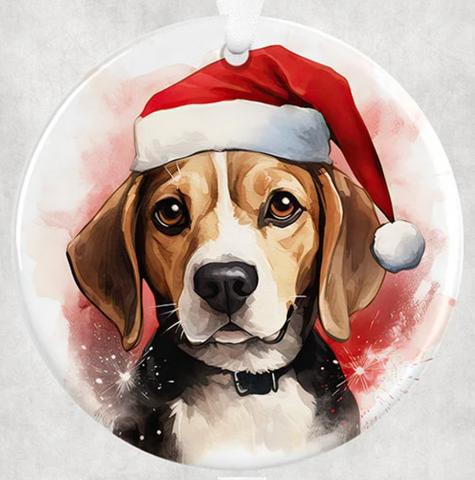 3" Ornament UV DTF Decal - Beagle