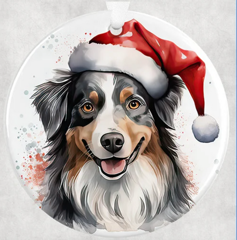 3" Ornament UV DTF Decal - Australian Shepherd