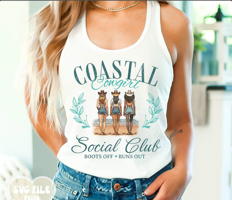 DTF Full Color Transfer - Coastal Cowgirl Social Club