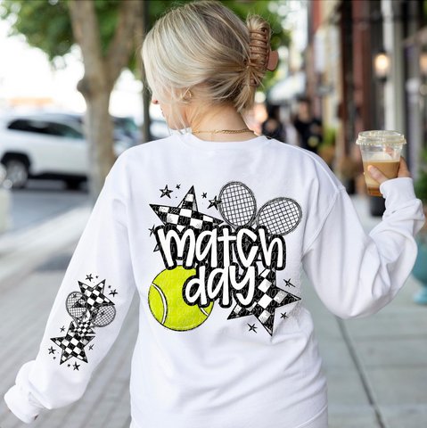 DTF Full Color Transfer - Match Day Tennis - FREE SLEEVE!