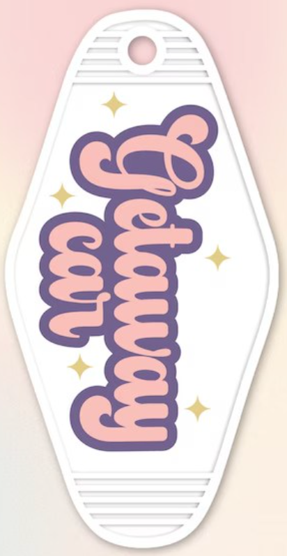 UV DTF Motel Keychain Decal - Getaway Car
