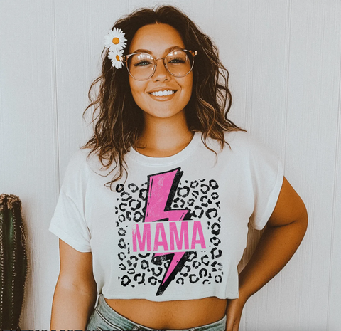 DTF Full Color Transfer - Hot Pink Mama Lightning Cheetah