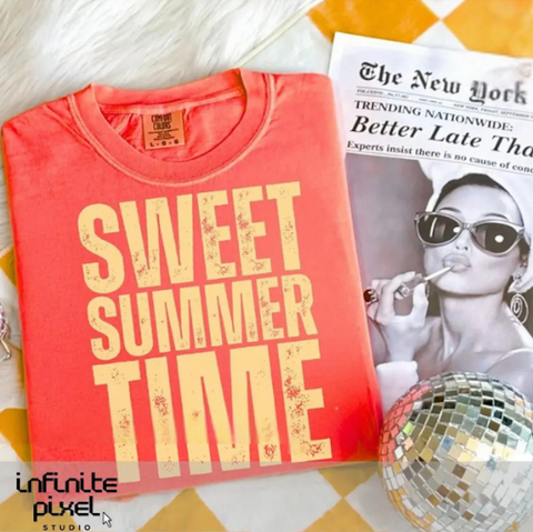 DTF Full Color Transfer - Sweet Summer Time