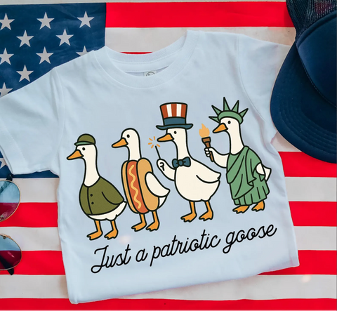 DTF Full Color Transfer - Just A Patriotic Goose