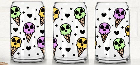 16oz UV DTF Wrap - Spooky Neon Cones