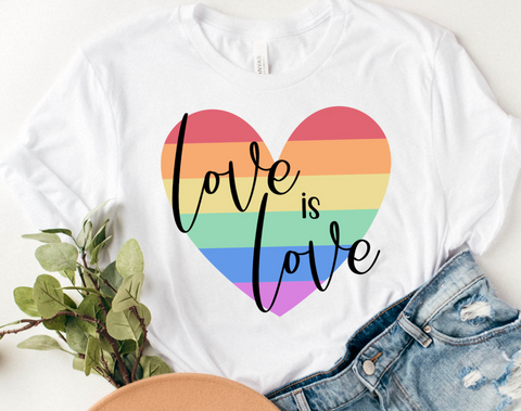DTF Full Color Transfer - Love Is Love