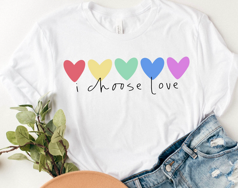 DTF Full Color Transfer - I Choose Love