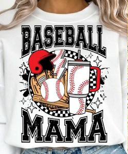 DTF Full Color Transfer - Baseball Mama 40oz Drink