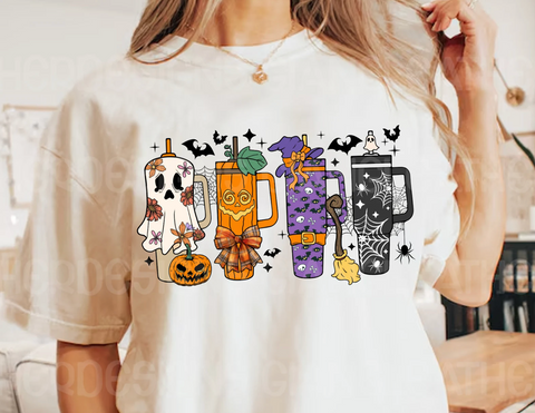 DTF Full Color Transfer - Halloween Cups