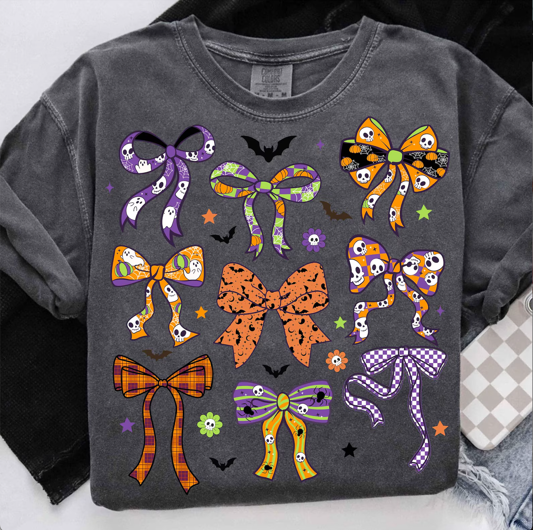 DTF Full Color Transfer - Coquette Halloween Bows