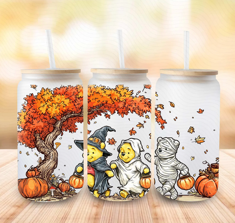 16oz UV DTF Wrap - Halloween P Bears