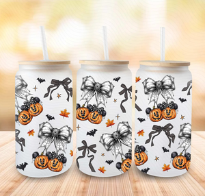 16oz UV DTF Wrap - Halloween Mouse Cherries