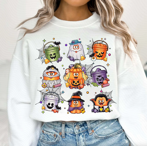 DTF Full Color Transfer - Halloween Buckets & Nuggets