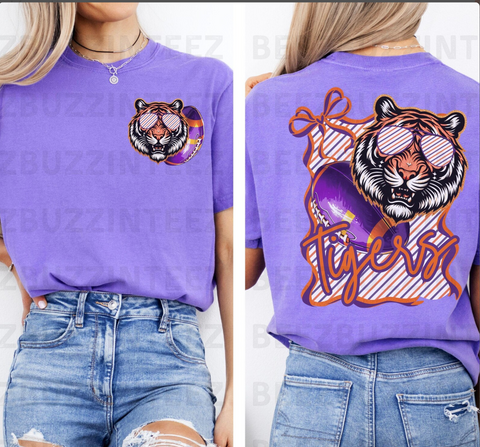DTF Full Color Transfer - Tigers - FREE POCKET!